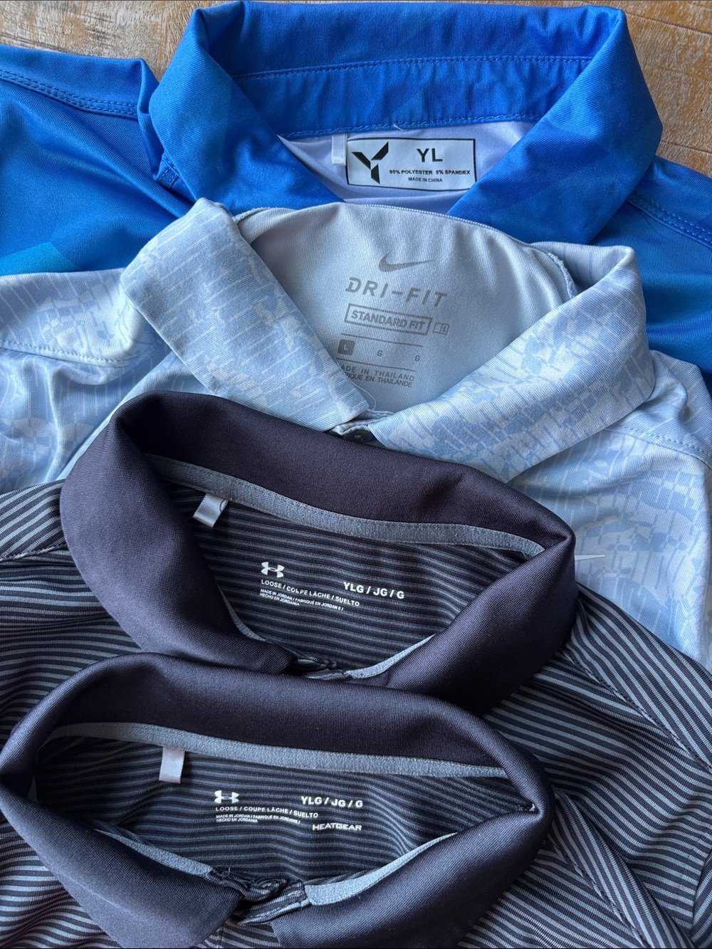 Boys Mixed Brands Golf Shirt Bundle size YLG - Picture 2 of 14